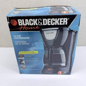 Black & Decker 12-Cup Programmable Coffeemaker Black DCM15-B Open Box New